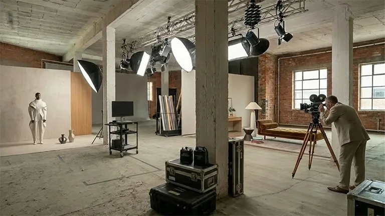 the studio